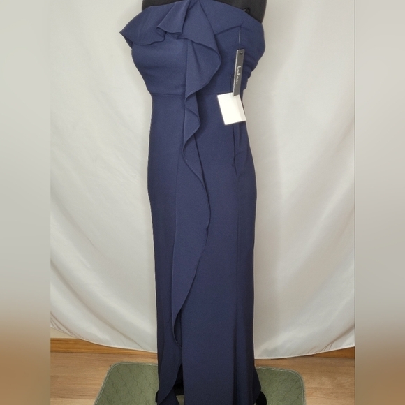 Lulu's Valerie Strapless Ruffled Maxi Dress NWT - Size XS - Picture 4 of 10